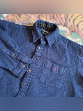 Vintage 90s Polo Ralph Lauren Lowell Sport 100% Wool Shirt Jacket Button Up XXL